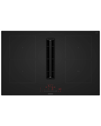 SIEMENS PLACA INDUÇAO 80CM C/ VENTILAÇAO INTEG VIDRO MATE