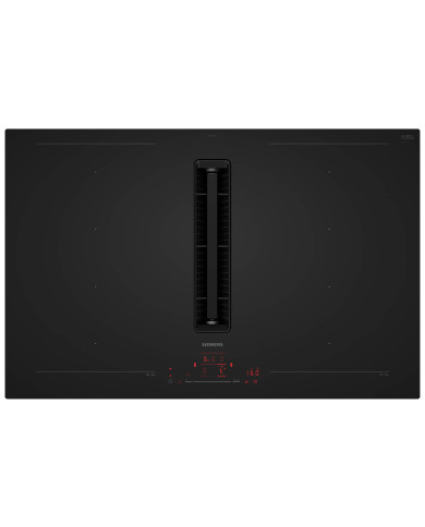 SIEMENS PLACA INDUÇAO 80CM C/ VENTIL INTEG FLEX VIDRO MATE