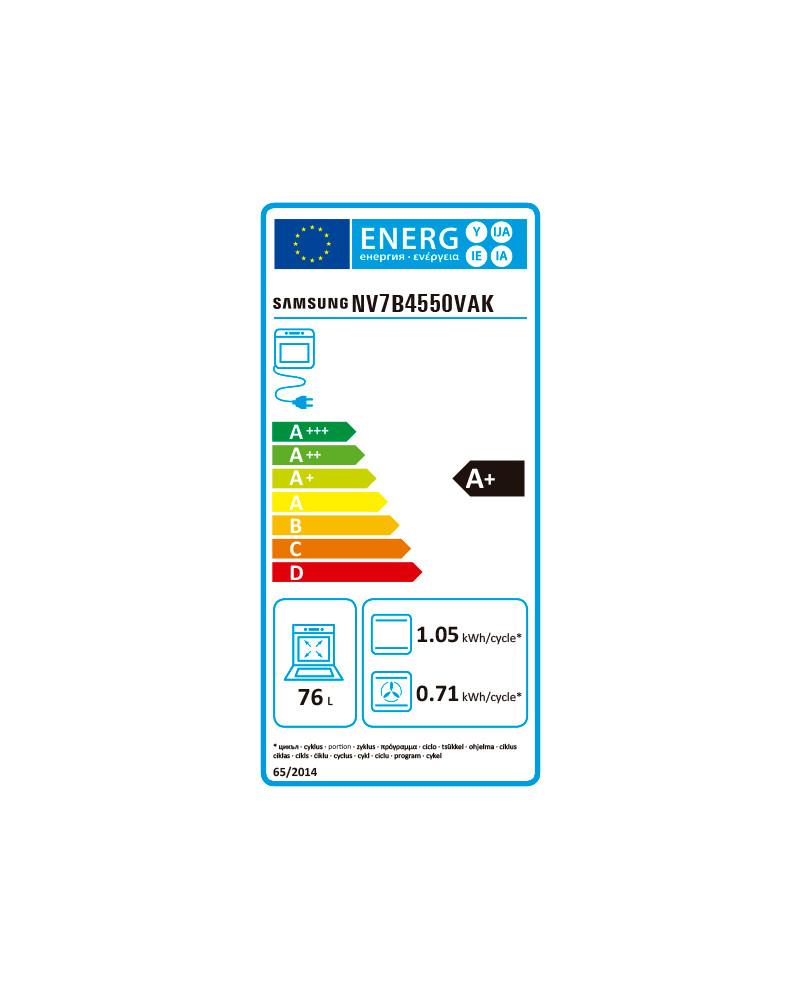 SAMSUNG FORNO PIROLITICO 76LT DC WIFI PRETO A+