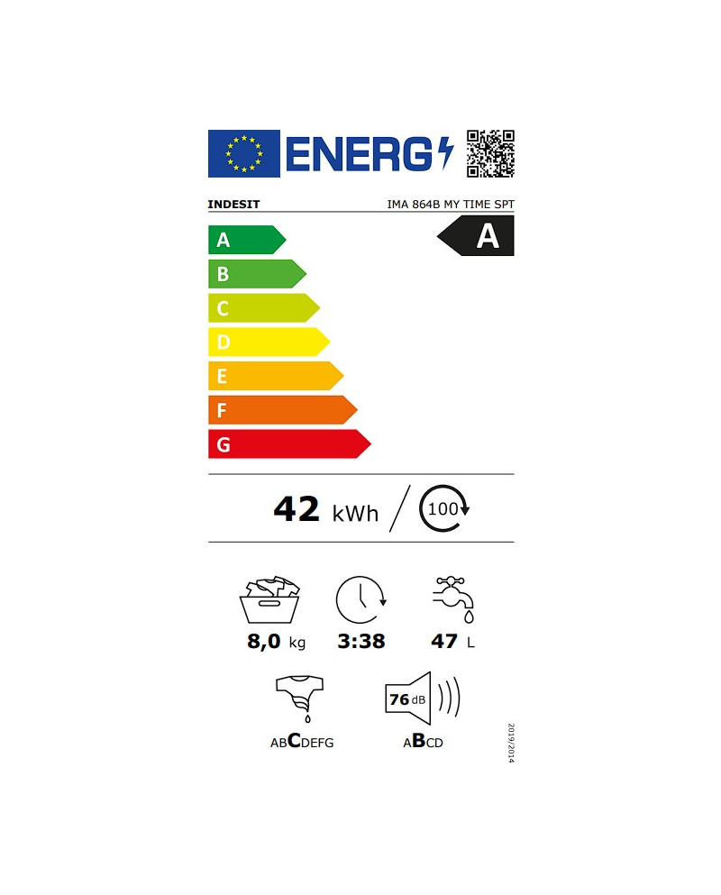 INDESIT MAQUINA ROUPA 8KG 1400RT (A)