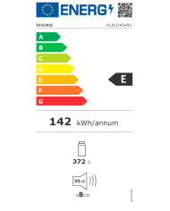 HISENSE FRIGORIFICO 1PT 1856X595X600 NF 372LT LOOK INOX (E)