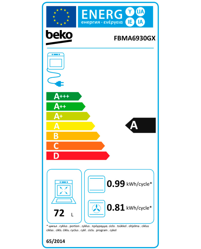 BEKO FOGAO 60X60CM PLACA INDUÇAO 4ZONAS FORNO MULTIF INOX A