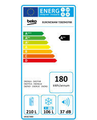 BEKO COMBINADO 1865x595x663MT NF 316LT BRANCO (E)