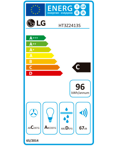 LG EXAUSTOR 60CM MAX 600M3/H INOX (C)
