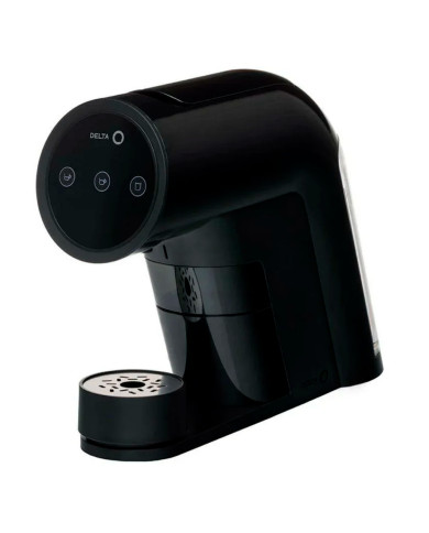 DELTA Q MAQUINA CAFE + MILQ BATEDOR DE LEITE QIT ICONIQ PRET