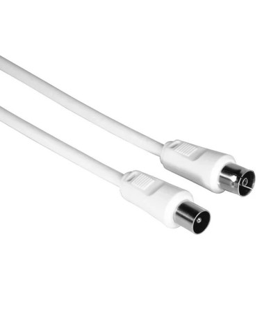 HAMA CABO ANTENA COAX M/F 75DB 3MT BRANCO
