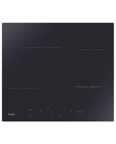 HAIER PLACA VITRO 60CM 4ZONAS VIDRO PRETO