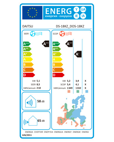 DAITSU AR CONDICIONADO 18000BTU ARTIC WIFI A+++