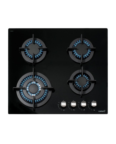 CATA PLACA CRISTALGAS 60CM 4GAS NAT C/INJ GAS BUT