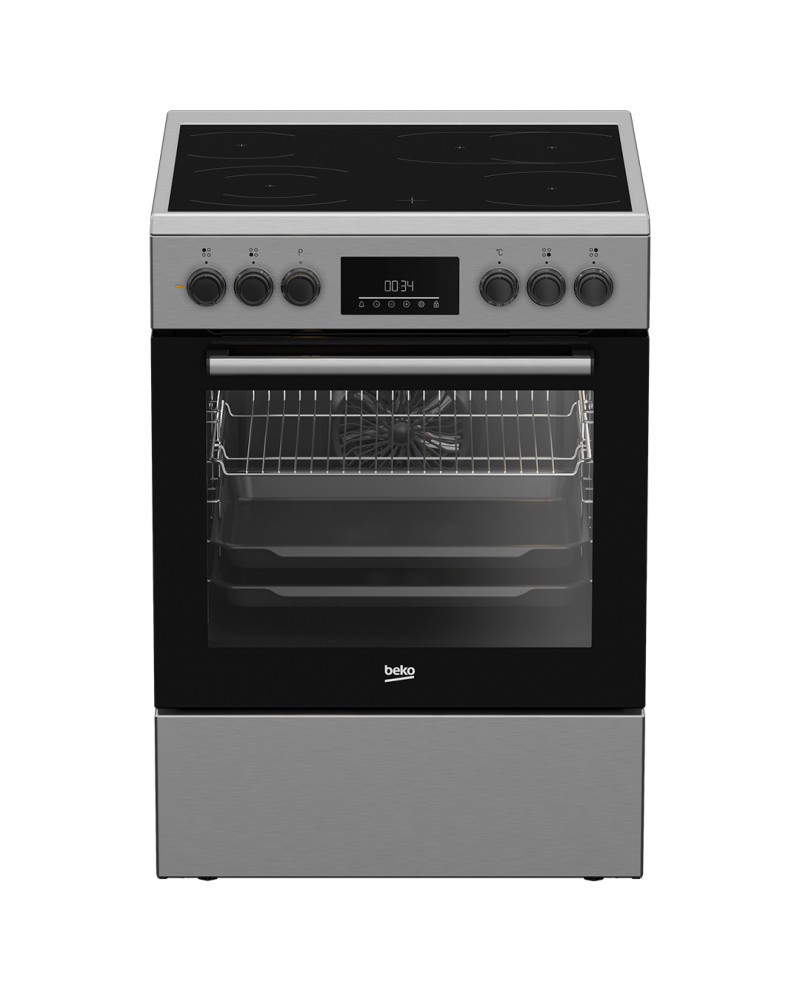 BEKO FOGAO VITRO FORNO 72LT MULTIF 60X60CMS INOX (A)