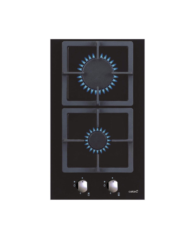 CATA PLACA DOMINO CRISTAL GAS 30CM