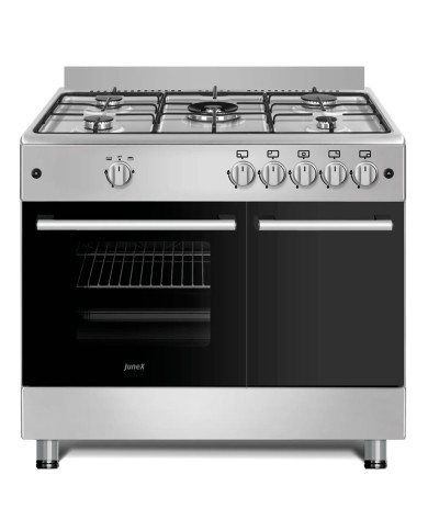 JUNEX FOGAO 90X60CM 5GAS (1WOK) BUT PORTA BOTIJA INOX