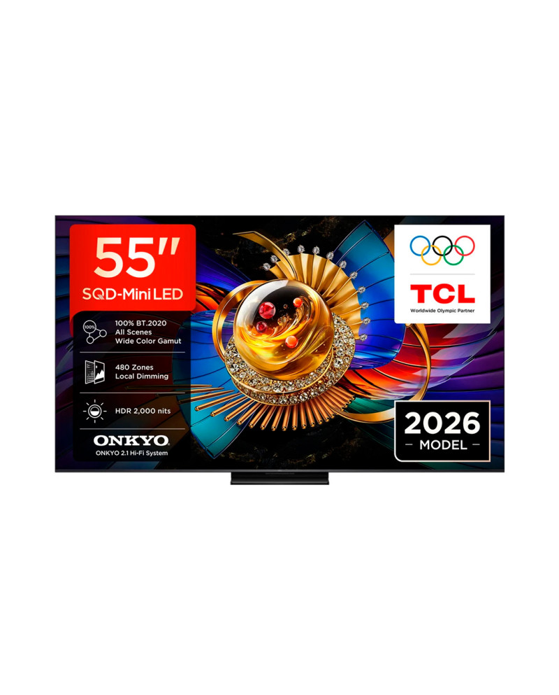TCL QLED 55" 4K UHD GOOGLE TV 4HDMI 1USB (E)