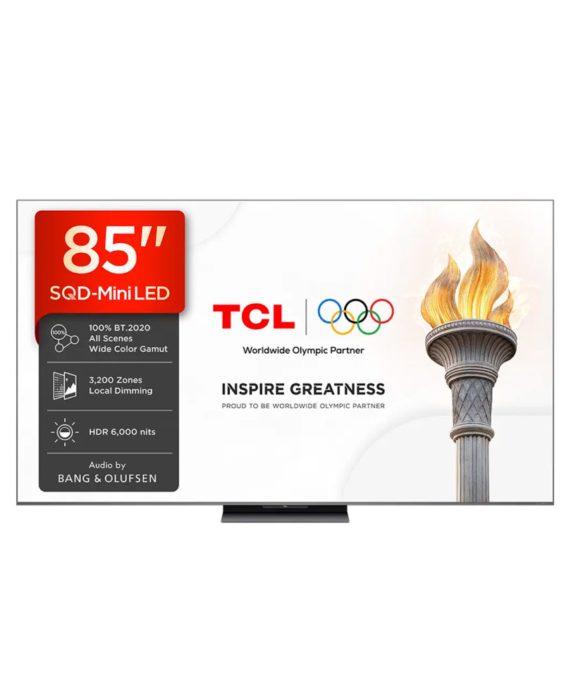 TCL QLED 85" 4K UHD GOOGLE TV 4HDMI 1USB (F)