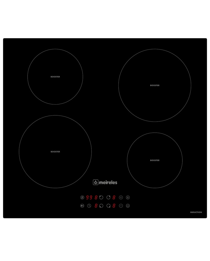 MEIRELES PLACA INDUÇAO 60CM 4 ZONAS TOUCH CONTROL