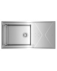 EDESA BANCA 50CM 1 PIO MOVEL SOBTAMPO INOX