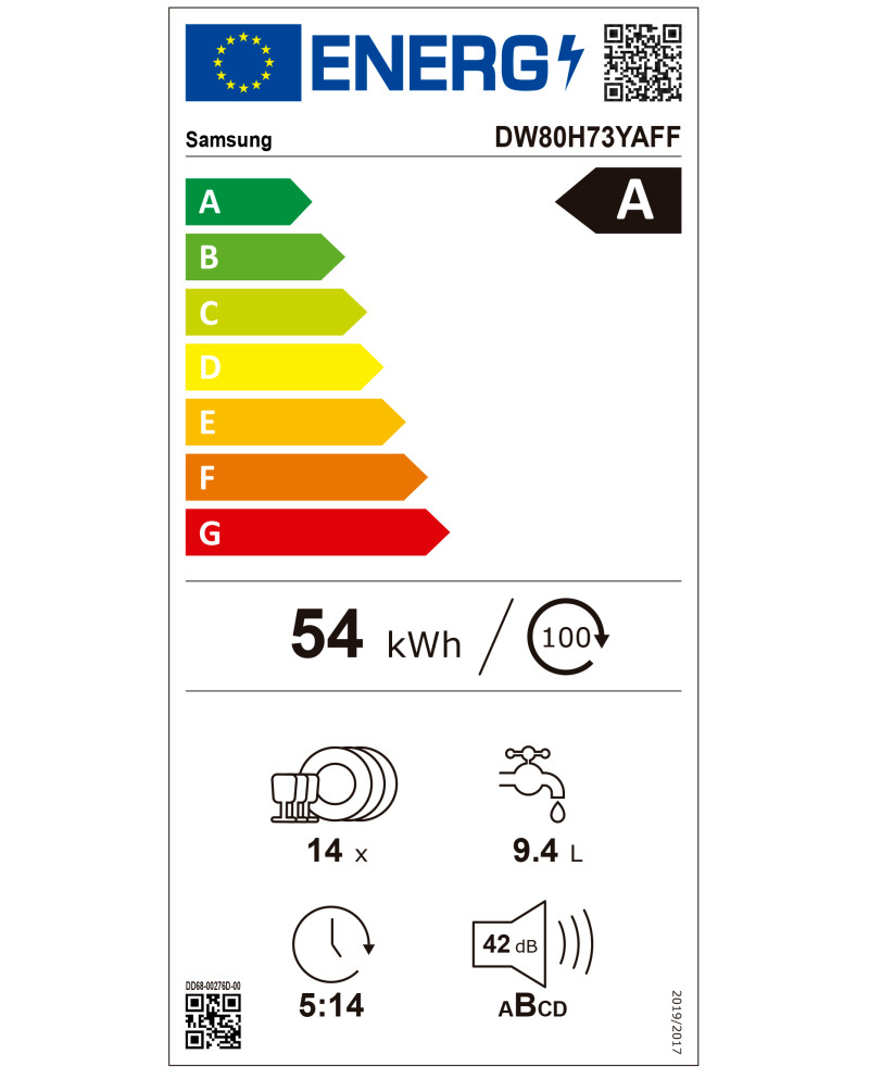 SAMSUNG MAQUINA LOUÇA 9PROG 14TALHERES PRETO ESCOVADO(A)