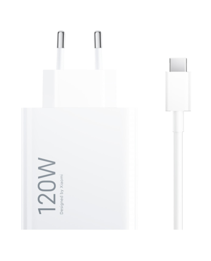 XIAOMI CARREGADOR HIPERCHARGE COMBO TYPE-A 120W WHITE