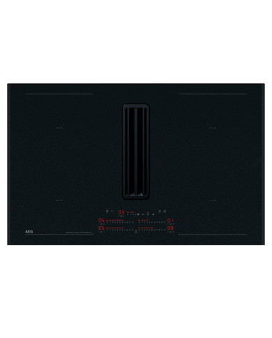 AEG PLACA INDUÇAO 83CM C/ EXAUSTOR INTEGRADO SAPHIRMATT