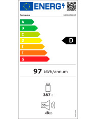 SAMSUNG FRIGORIFICO 1PT 1858X595X694 387LT NF IX (D)