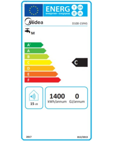 MIDEA TERMOACUMULADOR 100LT INST.VERTICAL  (C)