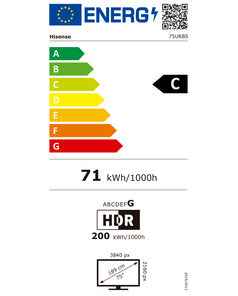 HISENSE ULED MINI LED 75" UHD 4K SMARTTV 4HDMI 2USB (C)