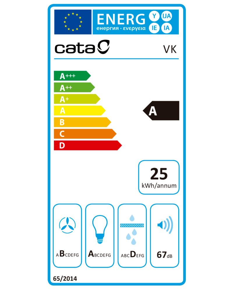 CATA CHAMINE 60CM 3VELOC 395M3/H INOX A