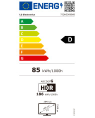 LG LED QNED 75" UHD 4K SMARTTV 4HDMI 2USB (D)