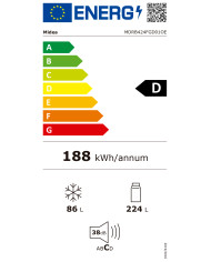 MIDEA COMBINADO 1,88x0,595x0,635MT 310LT NF BRANCO (D)