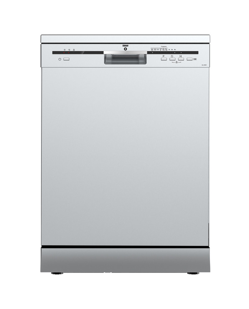 ZUMAN MAQUINA LOUÇA 6PROG 12TALH SILVER (E)