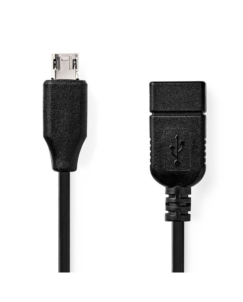 NEDIS CABO MICRO B MACHO P/ USB A FEMEA USB 2.0