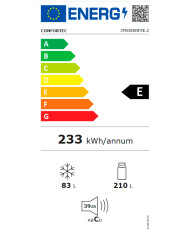 CONFORTEC COMBINADO 1,86x0,60x0,60MT 293LT NF INOX (E)
