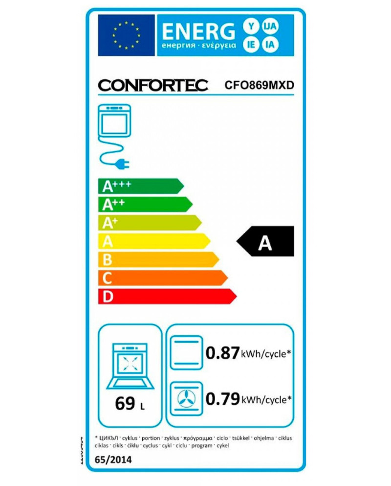 CONFORTEC FORNO MULTIFUNÇOES 69LT INOX A