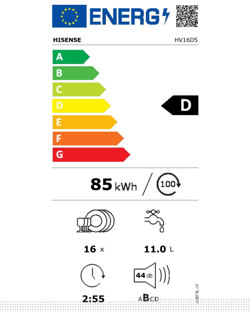HISENSE MAQUINA LOUÇA INTEG 6PROG 16TALH (D)