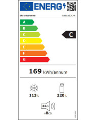 LG COMBINADO 1860X597X675MT 333LT NF SILVER (C)