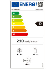 LG COMBINADO 2030X597X675MT 375LT NF SILVER (D)