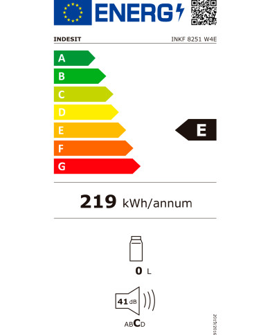 INDESIT COMBINADO 1800X540X576 NF BRANCO (E)