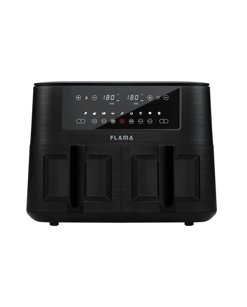 FLAMA FRITADEIRA S/OLEO 8L C/ 2CESTAS PRETO