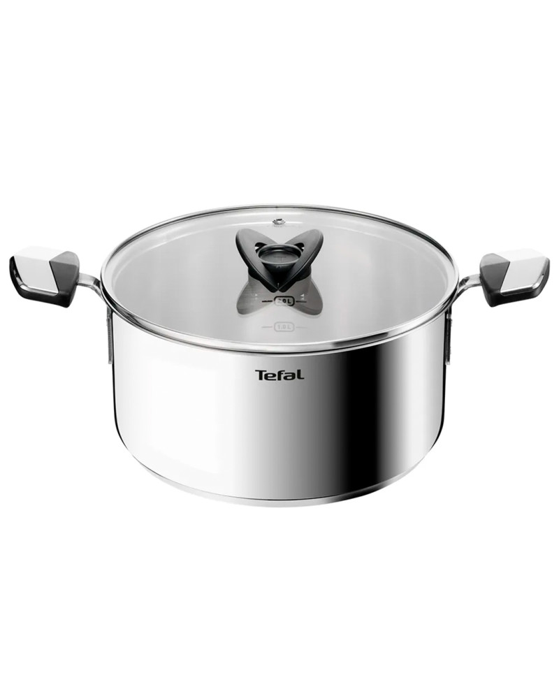 TEFAL TACHO SPACE EMOTION INDUÇAO 24CM 5,2LT +TAMPA VIDRO