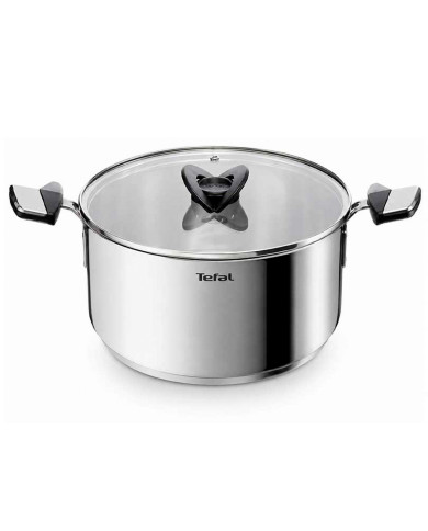 TEFAL TACHO SPACE EMOTION INDUÇAO 28CM 9LT +TAMPA VIDRO