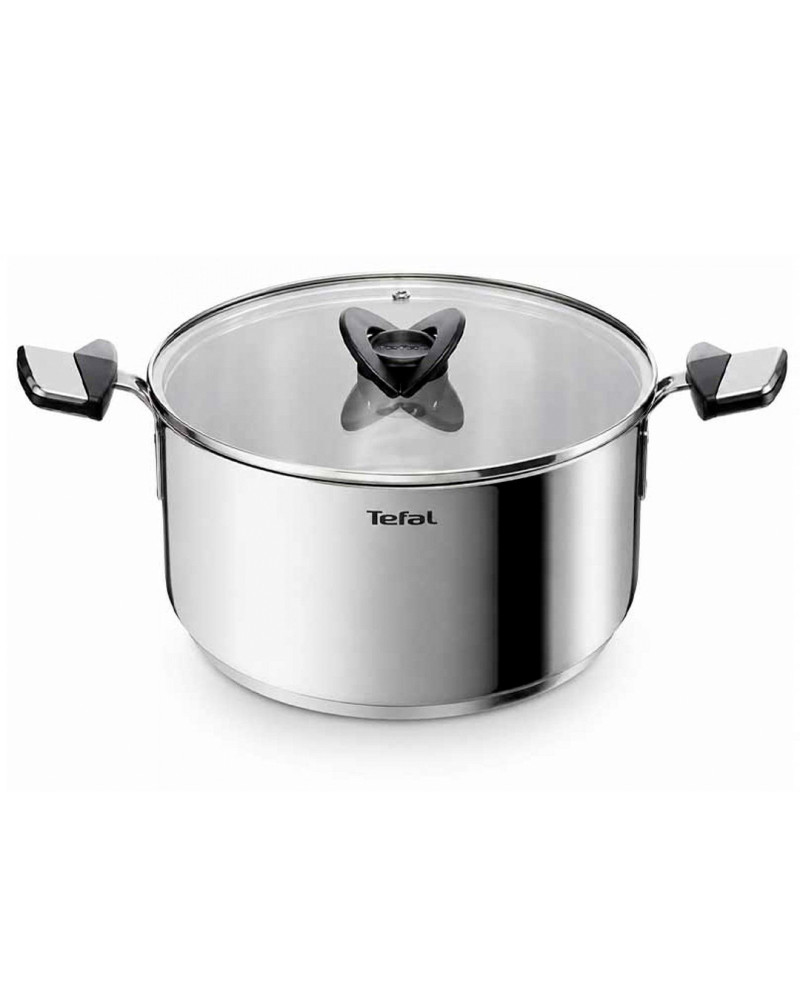 TEFAL TACHO SPACE EMOTION INDUÇAO 28CM 9LT +TAMPA VIDRO