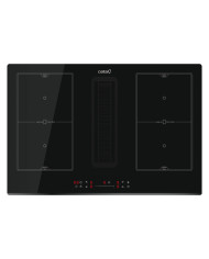 CATA PLACA INDUÇAO 4ZONAS C/EXAUSTAO 77CM FLEX