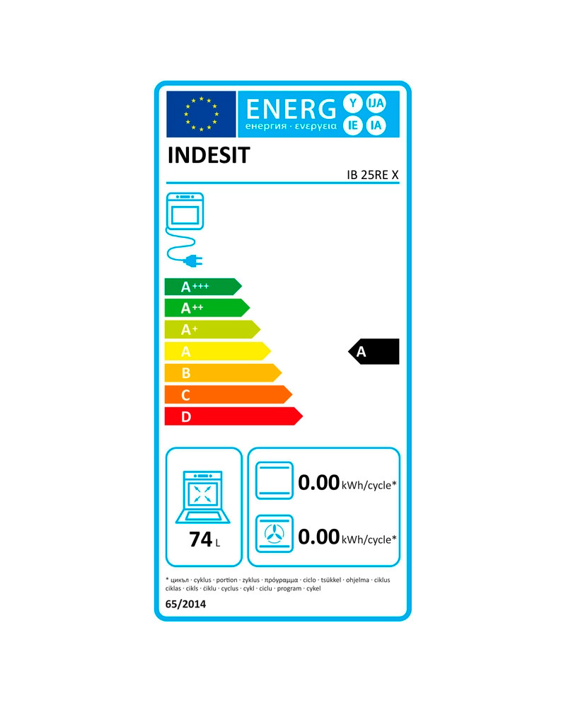 INDESIT FORNO ECO CLEAN 66LT INOX