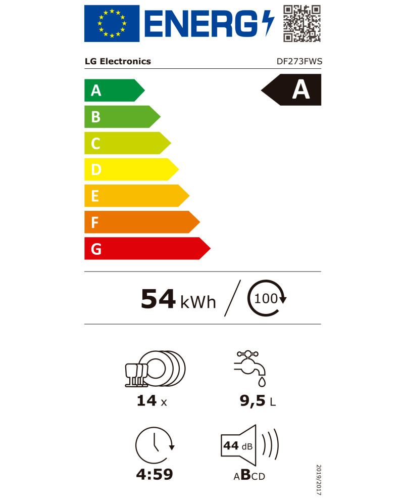LG MAQUINA LOUÇA 8PROG 14TALHERES QW TSTEAM BRANCO (A