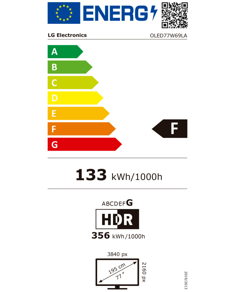 LG OLED EVO 77" UHD 4K SMART TV WEBOS 4HDMI 3USB (F)