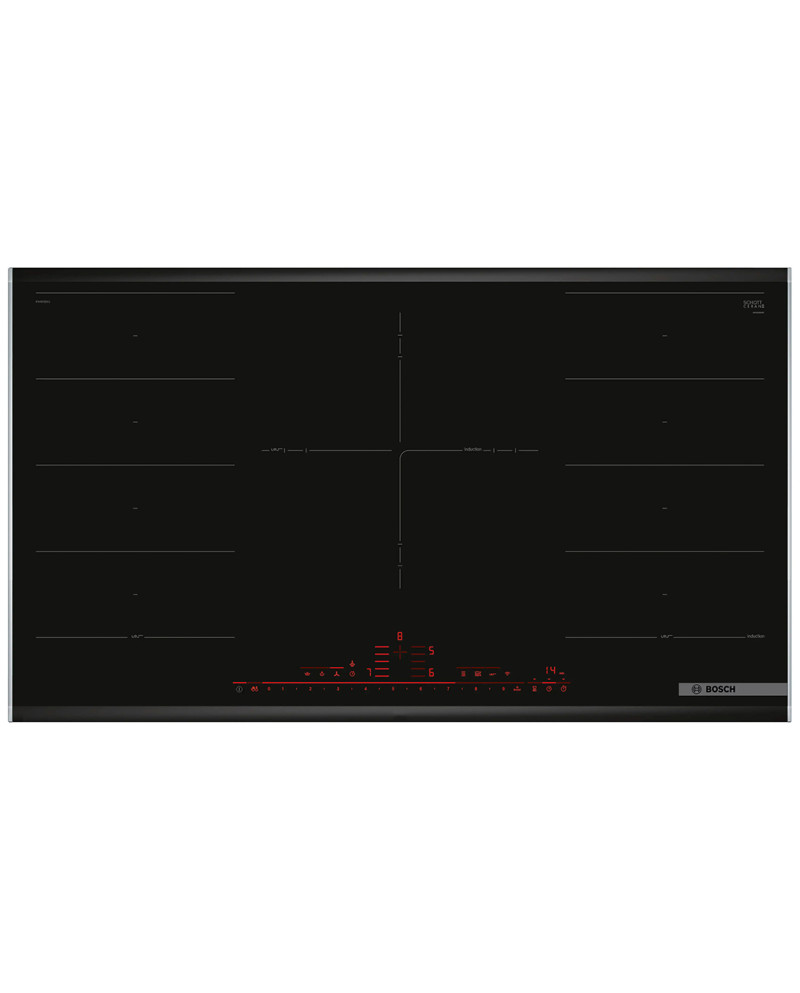 BOSCH PLACA INDUÇAO 90CM 5ZON OU 2ZON FLEX+1ZON TRIPLA
