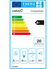 CATA EXAUSTOR 60CM 5+1TURBO MAX 605M3/H PRETO A+