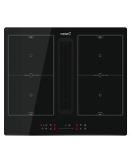 CATA PLACA INDUÇAO 4ZONAS C/EXAUSTAO 60CM FLEX