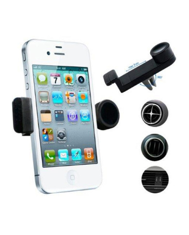 TECH FUZZION UNIVERSAL AIR VENT CAR HOLDER BLACK