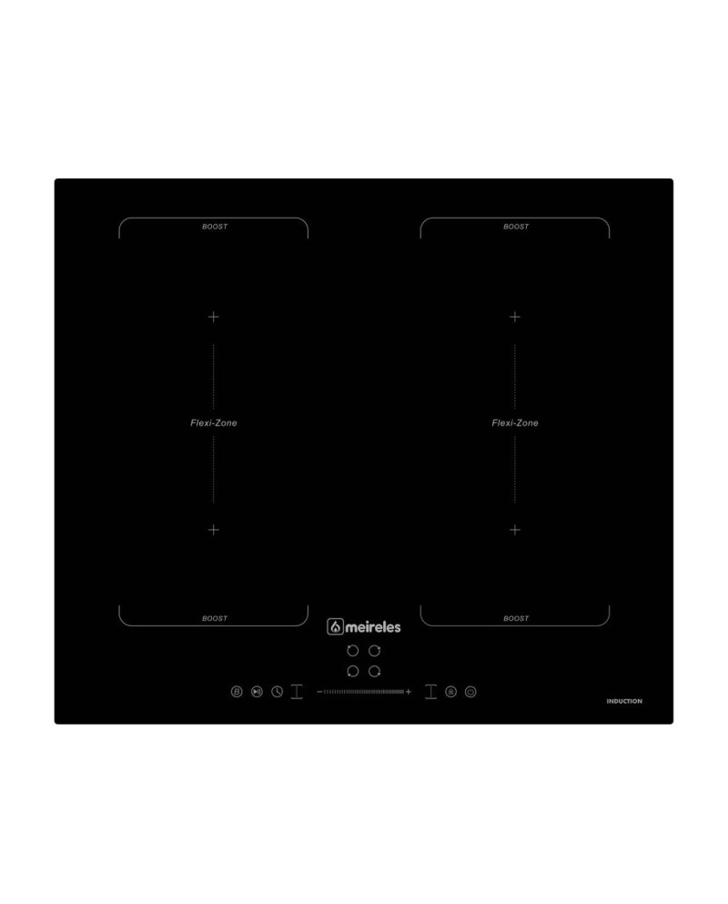 MEIRELES PLACA INDUÇAO 60CM 2 ZONAS FLEXIVEIS 40X20CM